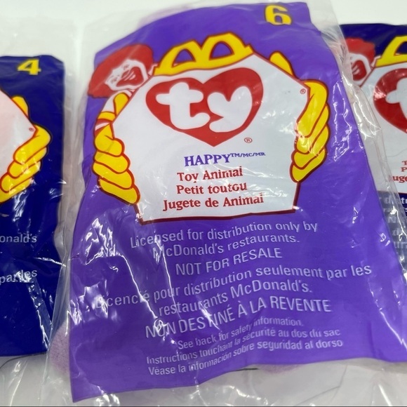 TY McDonald's Happy Meal Teenie Beanies Vintage 1993 - Picture 3 of 14
